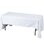 Premium Polyester 60"x126" Rectangle Tablecloth White - Stain-Resistant 220GSM Finish for Special Events
