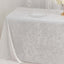 Premium Crushed Velvet 90"x132" Rectangle Tablecloth White - Reusable Soft & Graceful Seamless Table Cover