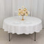 100% Cotton 90" Round Tablecloth White Linen - Sophisticated, Soft & Breathable Table Cover