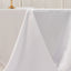 Lamour Satin 90"x132" Rectangle Tablecloth White - Soft & Silk-Like Seamless Table Cover for Weddings & Parties