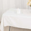 100% Cotton 60"x102" Rectangle Tablecloth White Linen - Soft & Breathable Table Cover