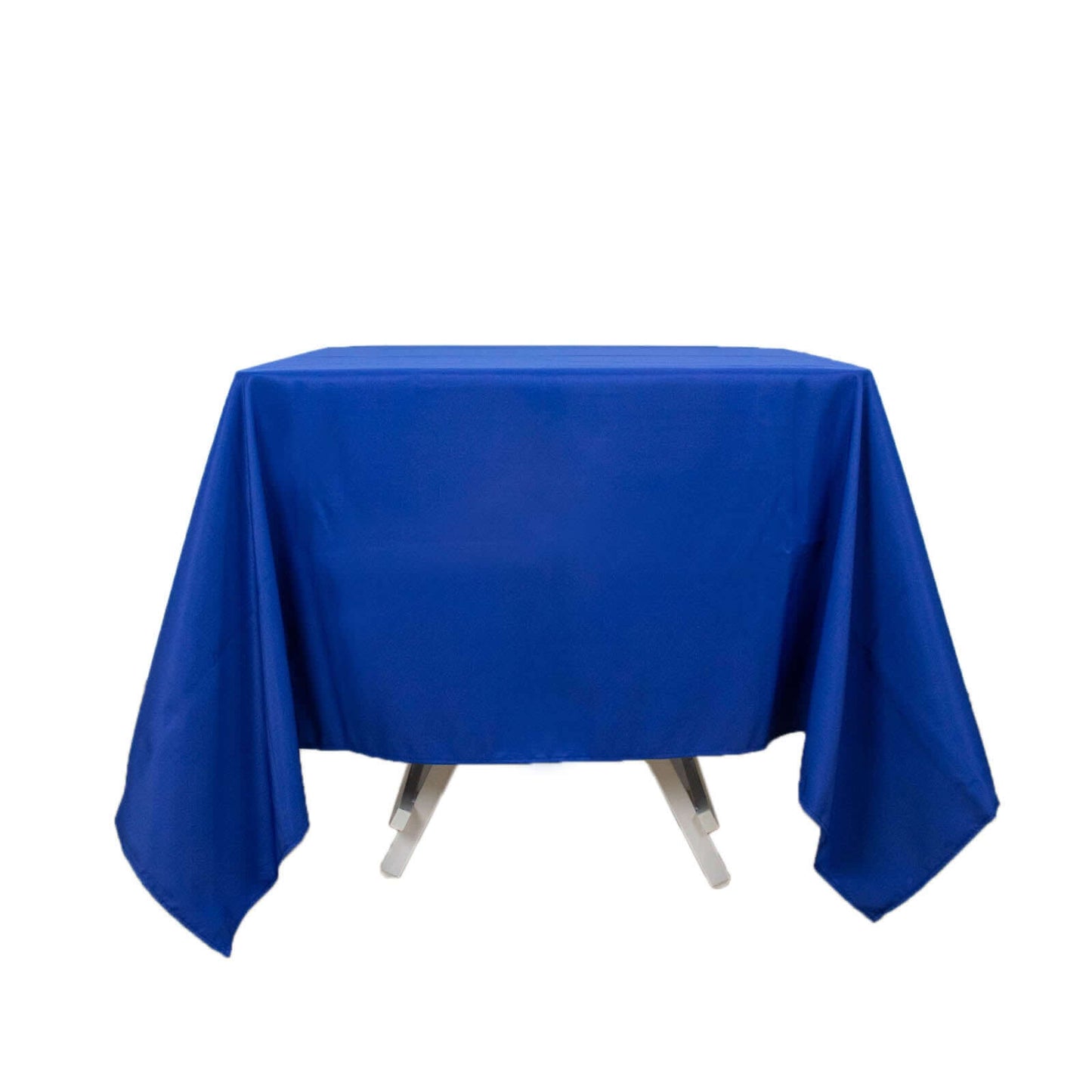 Premium Polyester Square Tablecloth 70"x70" Royal Blue 220GSM Wrinkle-Resistant Table Cover