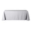 Polyester 90"x156" Rectangle Tablecloth Silver - Seamless Wrinkle-Resistant Table Cover