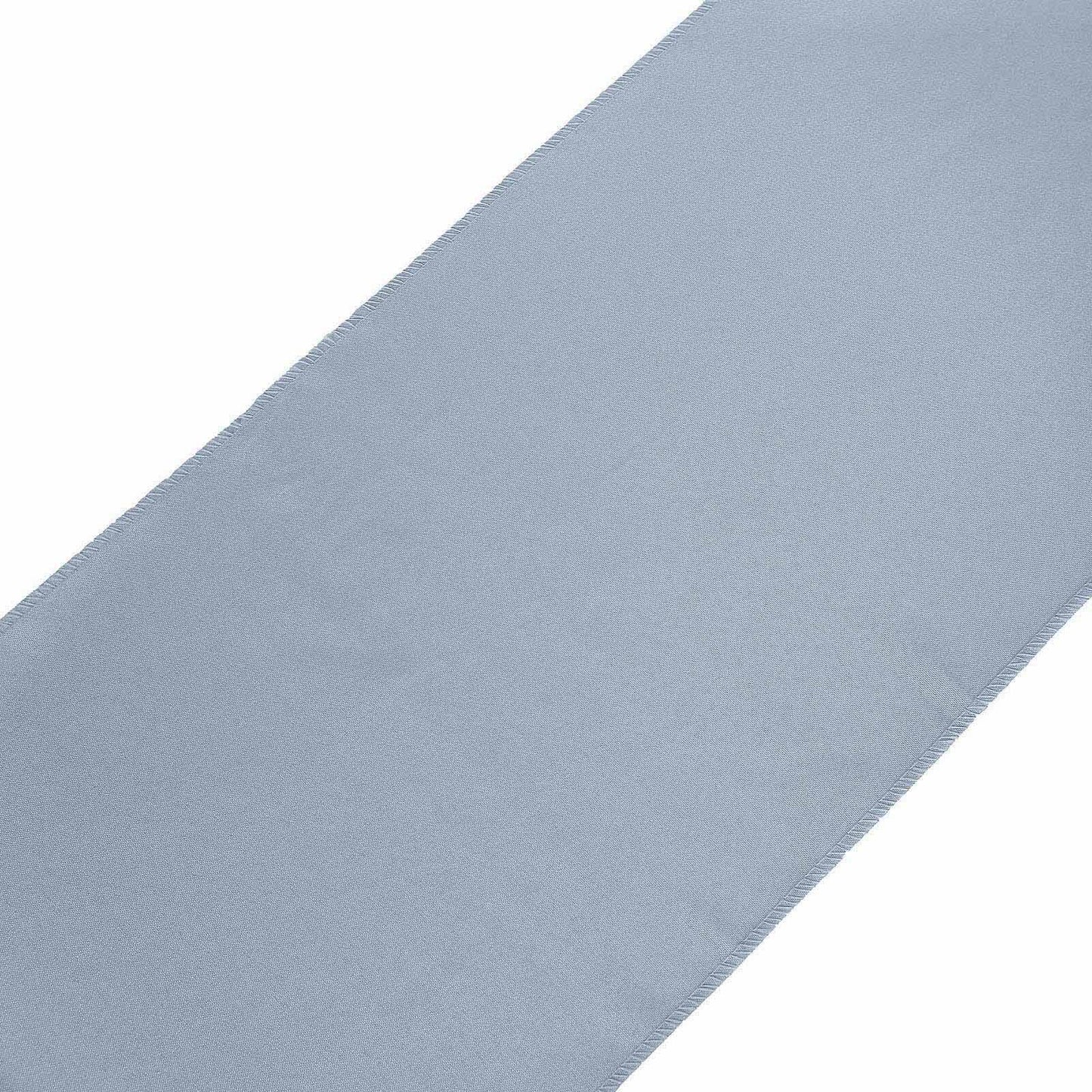 Polyester 12"x108" Table Runner Dusty Blue - Durable & Wrinkle-Resistant Table Decor