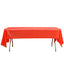 5-Pack Plastic Table Covers Red Rectangle - Reliable PVC Disposable Covers for Gatherings 54"x108"