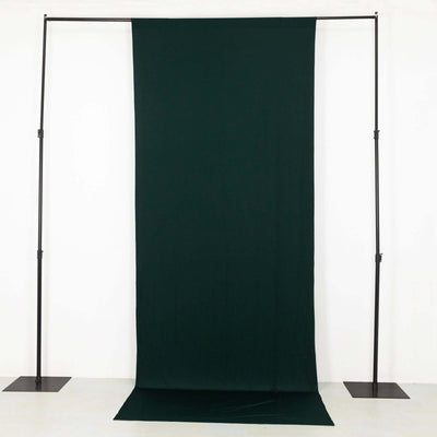 Hunter Emerald Green 4-Way Stretch Spandex Event Curtain Drapes Wrinkle Free Backdrop Event Panel with Rod Pockets