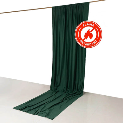 Hunter Emerald Green Scuba Polyester Event Curtain Drapes Durable Flame Resistant Backdrop Event Panel Wrinkle Free
