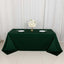 Scuba Rectangular 90"x132" Tablecloth Hunter Emerald Green - Wrinkle Free, Stain Resistant & Seamless Table Cover
