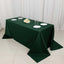 Scuba Rectangular 90"x132" Tablecloth Hunter Emerald Green - Wrinkle Free, Stain Resistant & Seamless Table Cover