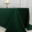 Scuba Rectangular 90"x132" Tablecloth Hunter Emerald Green - Wrinkle Free, Stain Resistant & Seamless Table Cover
