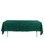 Taffeta 60"x102" Rectangle Tablecloth Hunter Emerald Green - Accordion Crinkle Table Cover