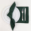 5 Pack Lamour Satin 20"x20" Napkins Hunter Emerald Green - Soft Matte Finish Dinner Napkins