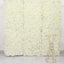 11 Sq ft. Cream UV Protected Hydrangea Flower Wall Mat Backdrop - 4 Artificial Panels
