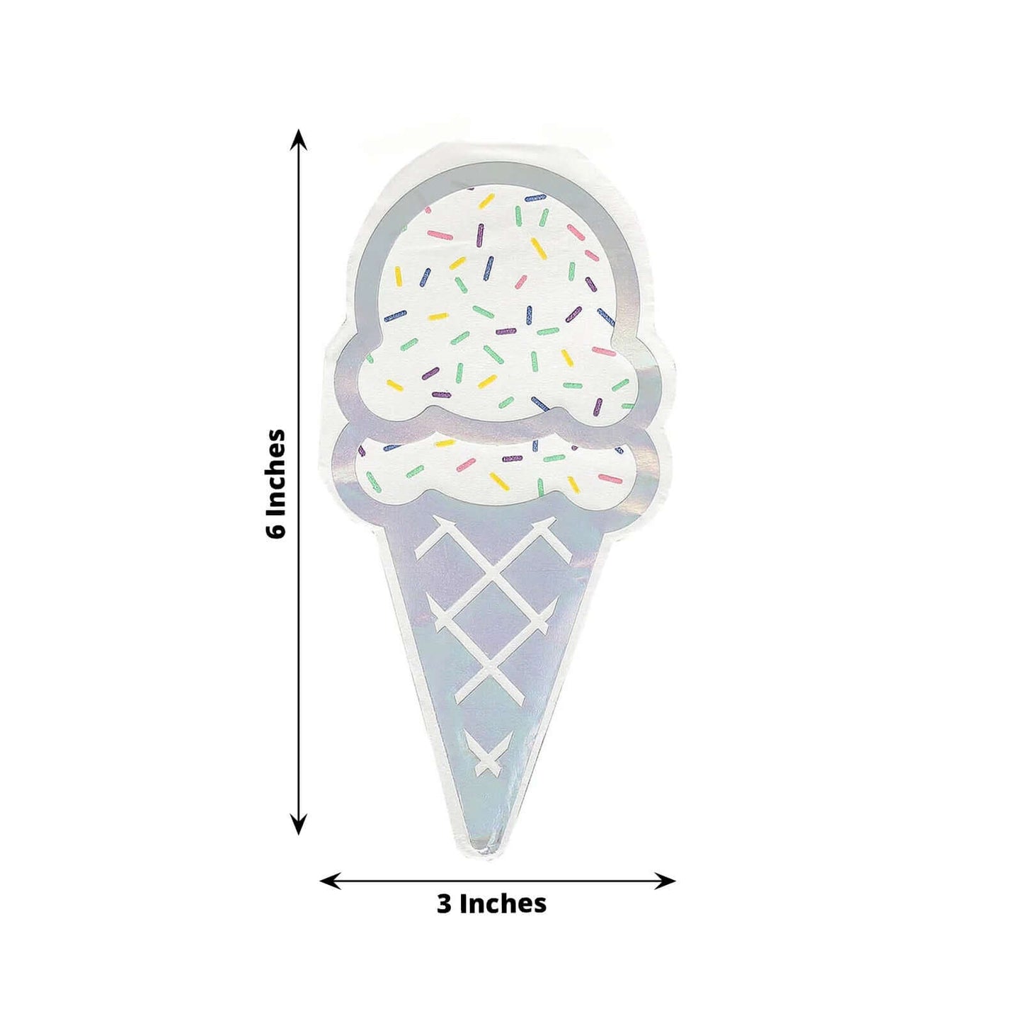 20-Pack Paper Cocktail Napkins with Cone Design - Unique Disposable Napkins for Parties 12"x6"