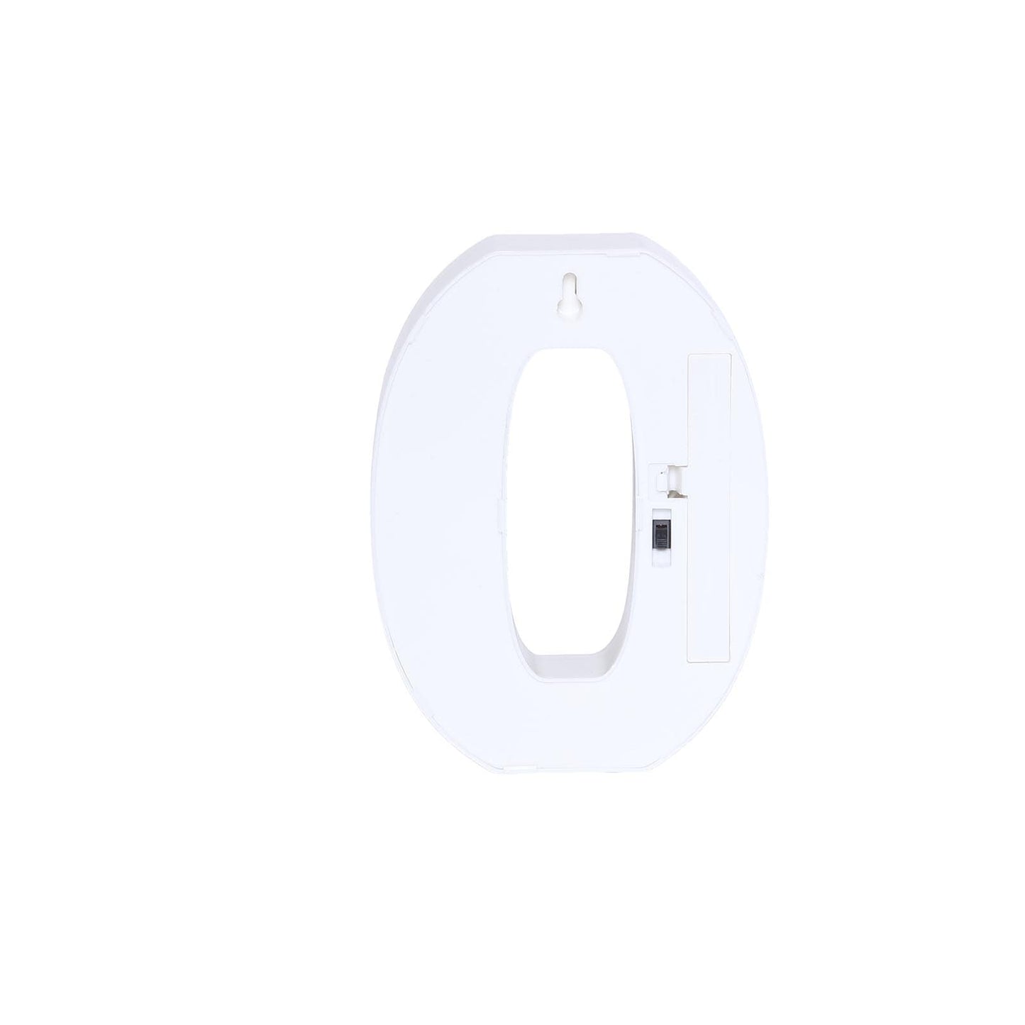 3D Marquee Number "0" Warm White 6 LED Lights Gold - Stylish Light-Up Accent for Events 6"