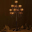 Metal Crystal Beaded Candelabra Silver 13 Arm Design - Table Centerpiece for Events 40"