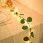 20 LED Vine String Lights Eucalyptus Leaf Design Green Warm White - Battery Operated Home DÃ©cor 7ft