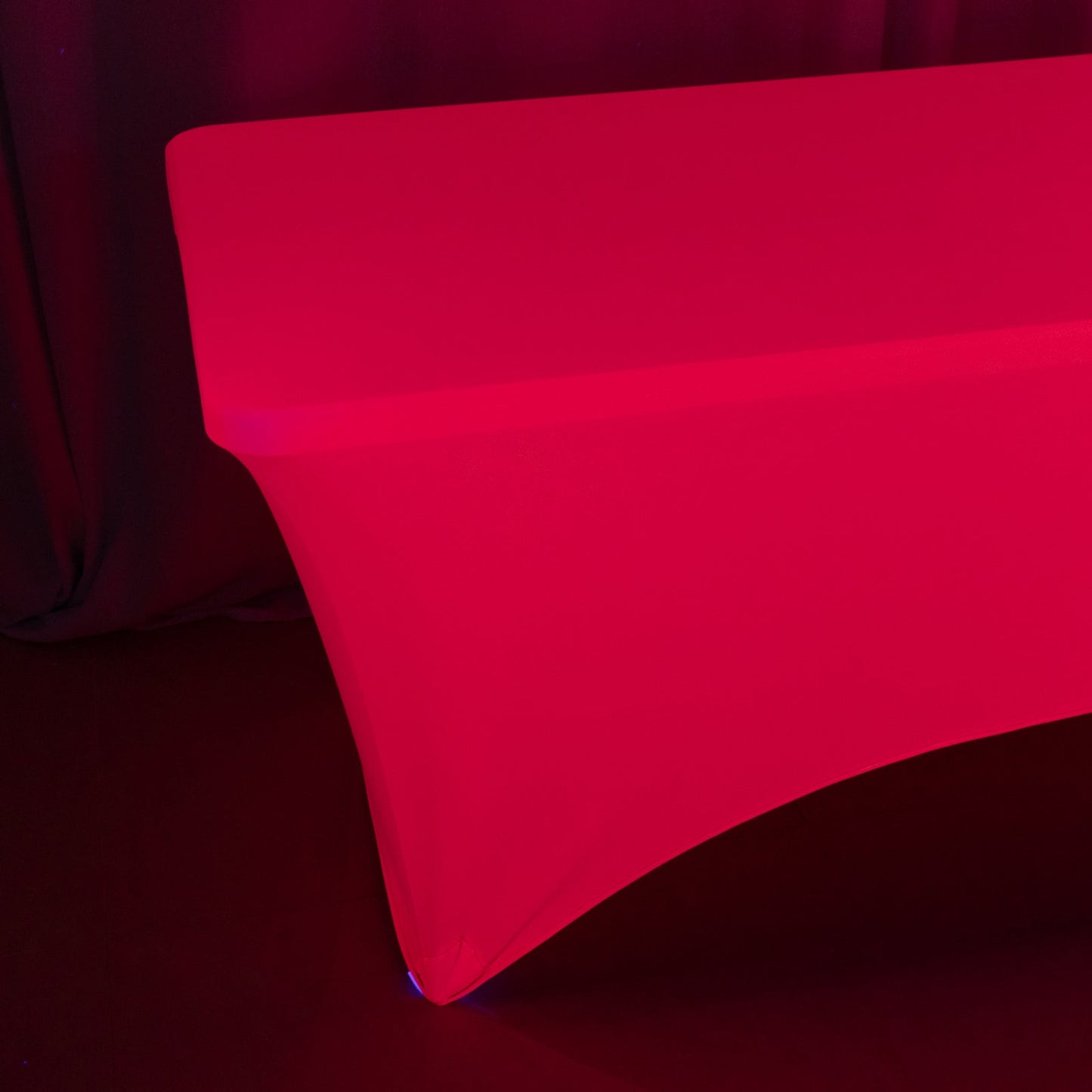 Glow Neon Fuchsia Fitted Spandex Tablecloth â€“ 6ft Rectangle, Wrinkle-Free Cover