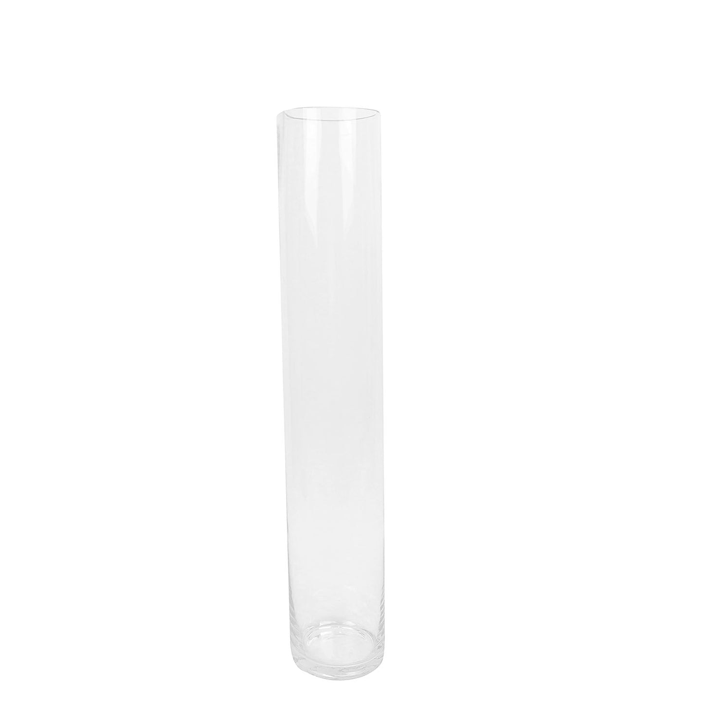 2-Pack Glass Flower Vases Cylinder Design Heavy Duty Clear - Stylish Centerpieces for Weddings 28"