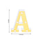 3D Marquee Letter "A" Warm White 5 LED Lights Gold - Chic Light-Up Decor for Events 6"