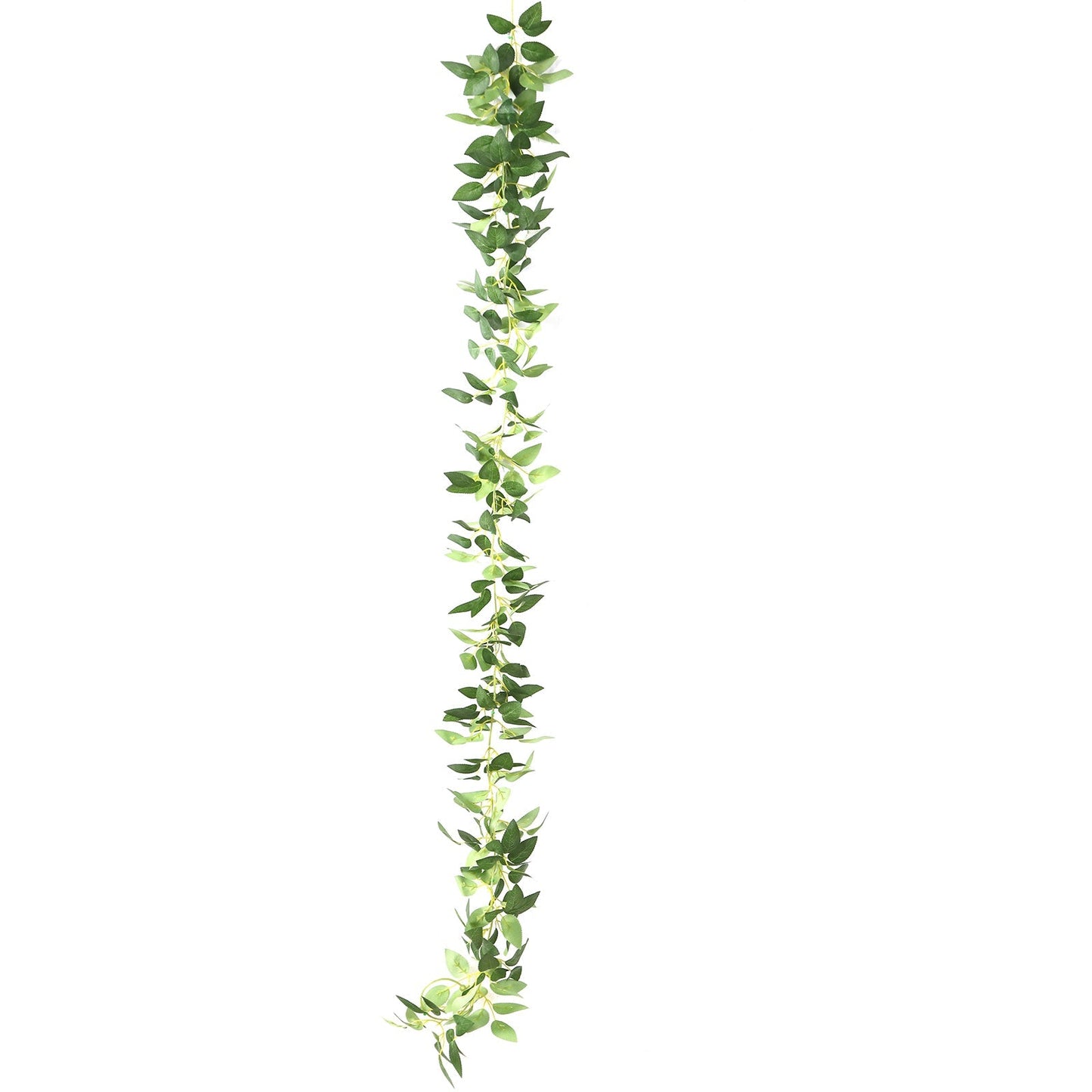 6ft Lighted Rose Leaf Vine, Artificial Greenery Garland String Lights for Home & Wedding Decor