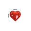 250 Pcs Acrylic Heart Diamond Gems Red Vase Fillers - Romantic Translucent Table Scatters for Valentineâ€™s Day & Events