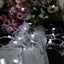 30ft Cool White 100 LED Connectable String Lights, 120V Fairy Lights