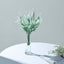 4 Bushes 14" Green White Artificial Lavender Flower Plant Stems Greenery