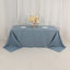 Premium Polyester 90"x132" Rectangle Tablecloth Dusty Blue - Seamless 220GSM Stain-Resistant Table Cover