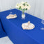 Premium Polyester 90"x132" Rectangle Tablecloth Royal Blue - Seamless 220GSM Stain-Resistant Table Cover