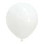 10 Pack 18" Matte Pastel White Helium or Air Latex Party Balloons