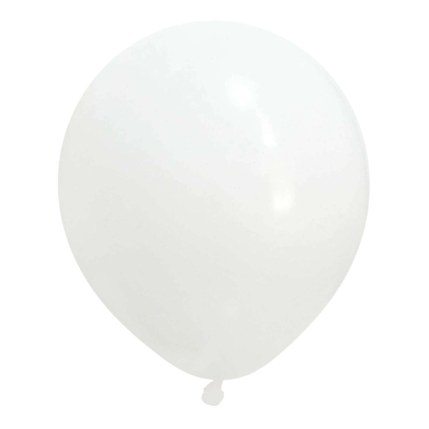 10 Pack 18" Matte Pastel White Helium or Air Latex Party Balloons