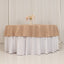Premium Polyester 90" Round Tablecloth Nude - Stain and Wrinkle-Resistant Design with 220GSM Thickness Table Cover