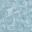 Satin 90"x132" Rectangle Tablecloth Light Blue - Grandiose 3D Rosette Seamless Table Cover