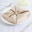5 Pack Satin 20"x20" Napkins Beige - Luxurious Shine & Smooth Dinner Napkins