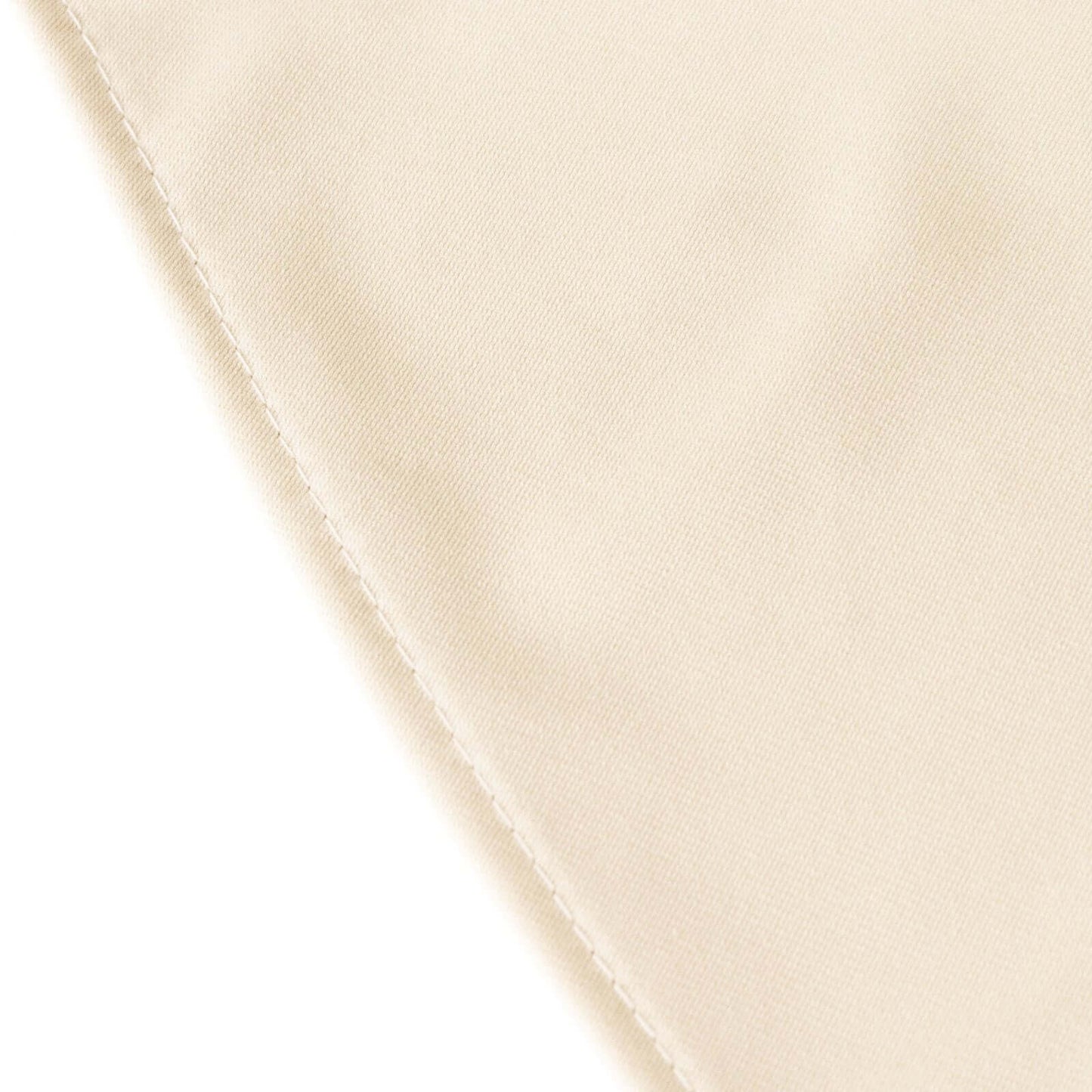 Scuba Round 132" Tablecloth Beige - Wrinkle Free & Stain Resistant Seamless Table Cover