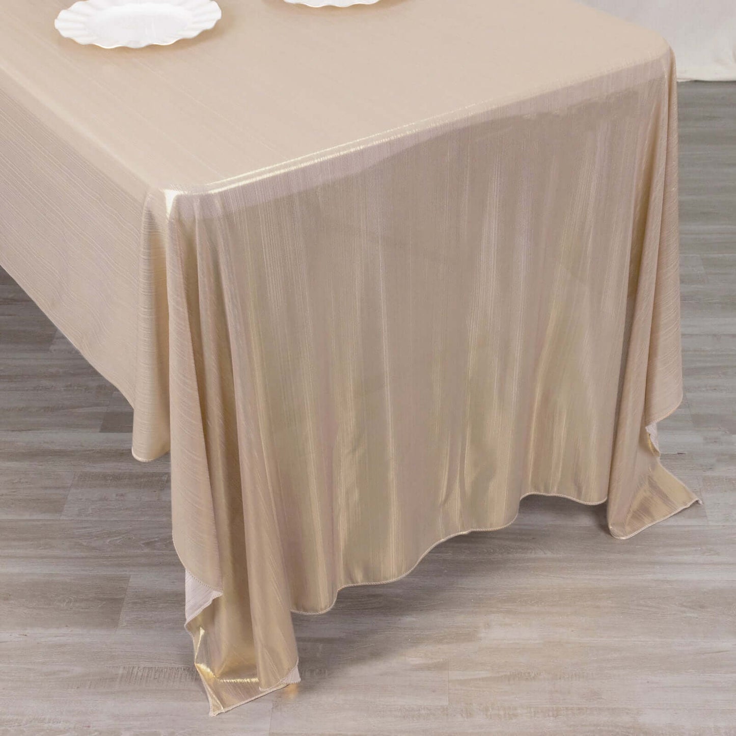 Sequin Dots Polyester 60"x126" Rectangle Tablecloth Shimmering Blush - Wrinkle Free & Sparkling Table Cover