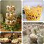 25-Pack Paper Cupcake Liners Butterfly Lace Pattern Design Gold - Round Muffin Wrapper Cups 3"