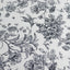 Polyester 70"x70" Table Overlay White - Black French Toile Pattern for Stylish Events