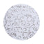 50-Pack Table Placemats Embossed Foil Flower Design Metallic Silver Round - Sheer Organza Disposable Mats 13"