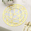 6-Pack Disposable Table Placemats in Metallic Gold Laser Cut Geometric Triangle Design - 700GSM Cardboard Placemats for Glamorous Table Settings 13"