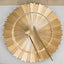 6-Pack Acrylic Plastic Round Charger Plates 13" in Metallic Gold with Sunray Scalloped Rim, Decorative Dinner Party Charger Tableware