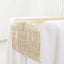 Plastic Woven Vinyl 13"x6ft Table Runner Metallic Gold - Non-Slip & Reversible Tabletop Decor