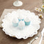 100 Pcs Paper 14" Round Placemats in White - Food Grade Lace Paper Doilies for Dessert Display & Table Decor