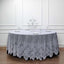 Lace 120" Round Tablecloth White - Seamless Premium Design for Upscale Celebrations