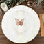 12-Pack Paper Napkin Rings Laser Cut Butterfly Metallic Rose Gold - Decorative Serviette Holders