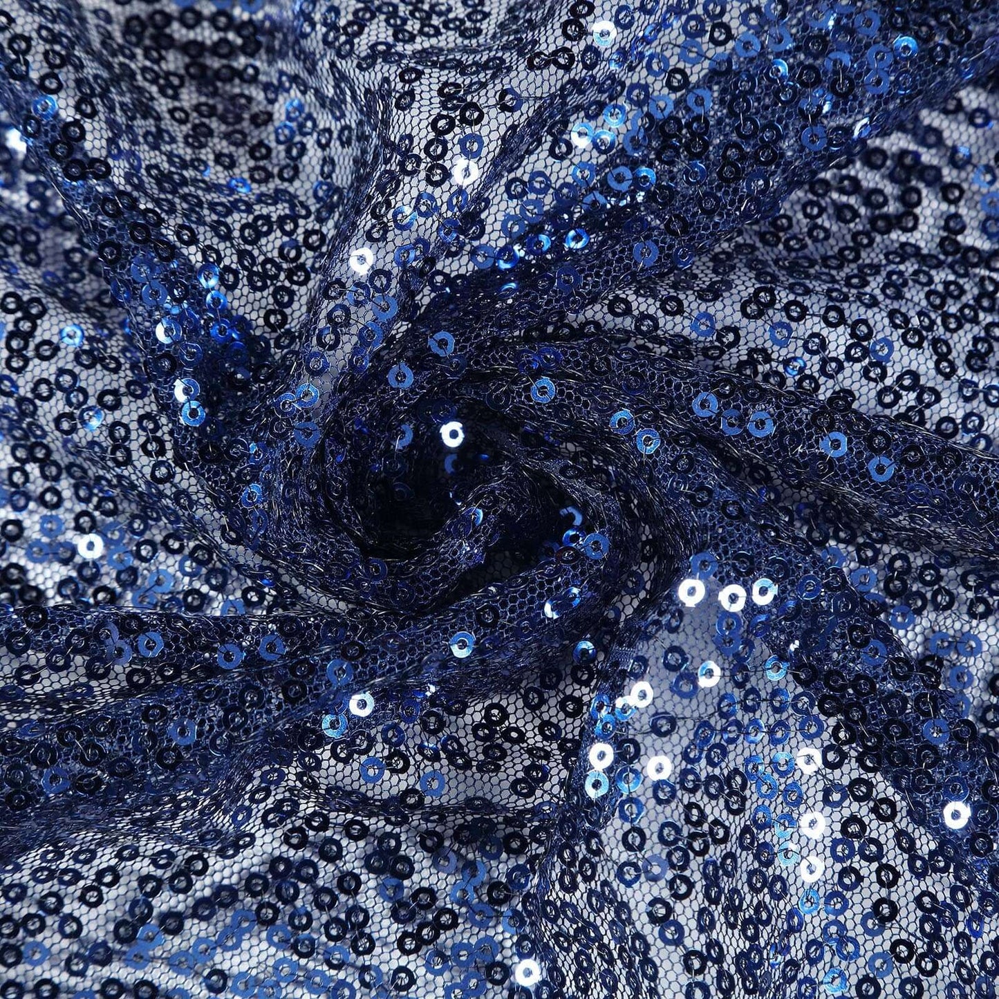 Sequin 12"x108" Table Runner Navy Blue - Glittering Design