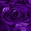 Satin 90"x132" Rectangle Tablecloth Purple - Grandiose 3D Rosette Seamless Table Cover