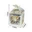 25 Pack Silver Butterfly Top Laser Cut Lace Favor Candy Gift Boxes