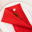 5 Pack Premium Polyester 20"x20" Napkins Red - Wrinkle-Resistant & Durable Dinner Napkins
